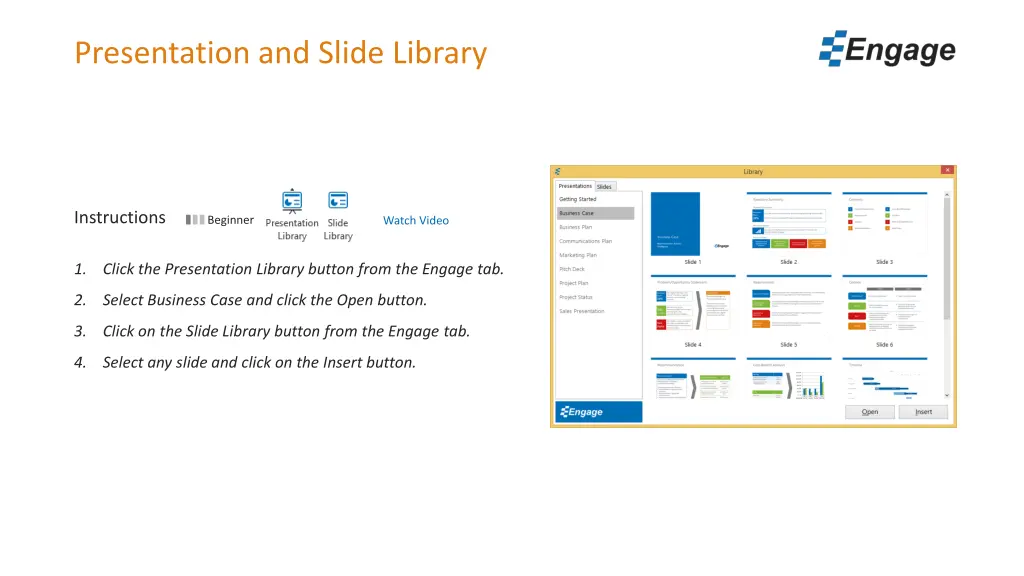 presentation and slide library