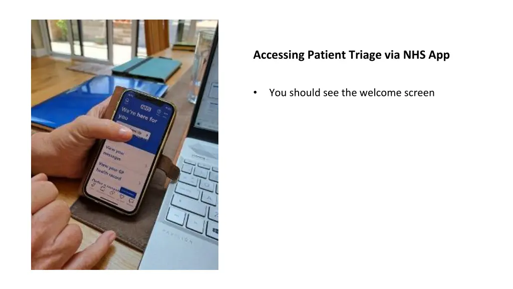 accessing patient triage via nhs app 2