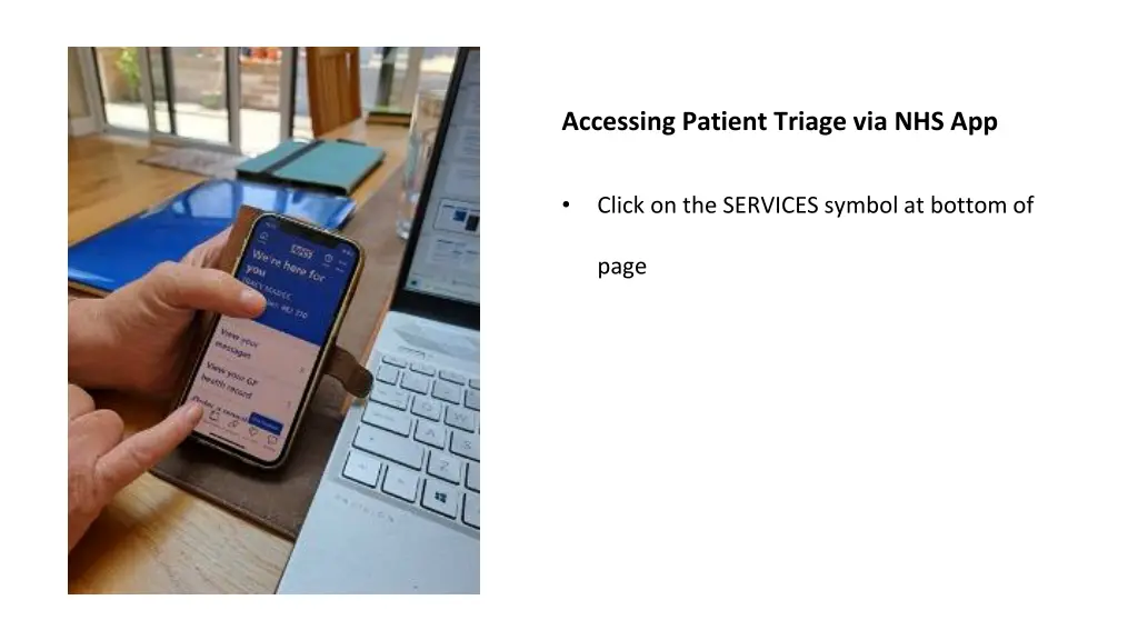 accessing patient triage via nhs app 3