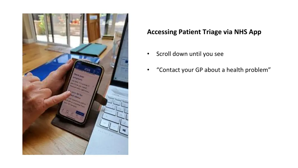 accessing patient triage via nhs app 4