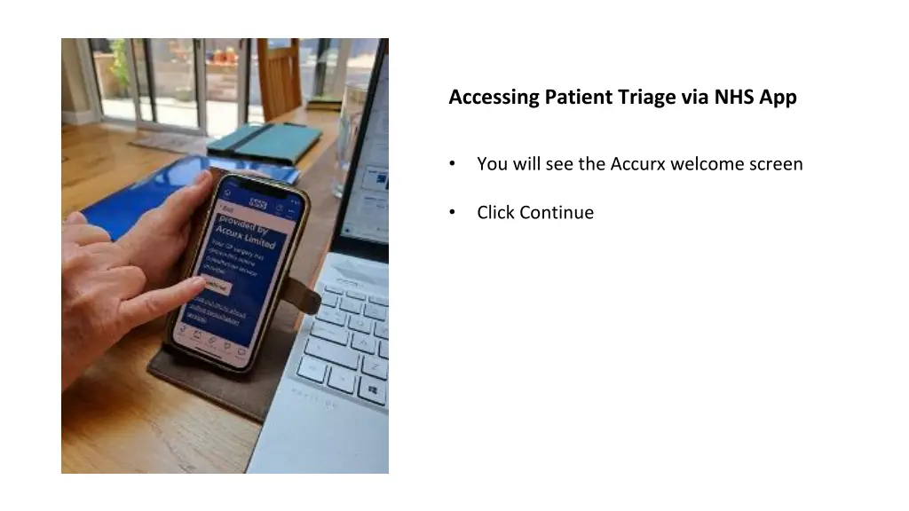 accessing patient triage via nhs app 5