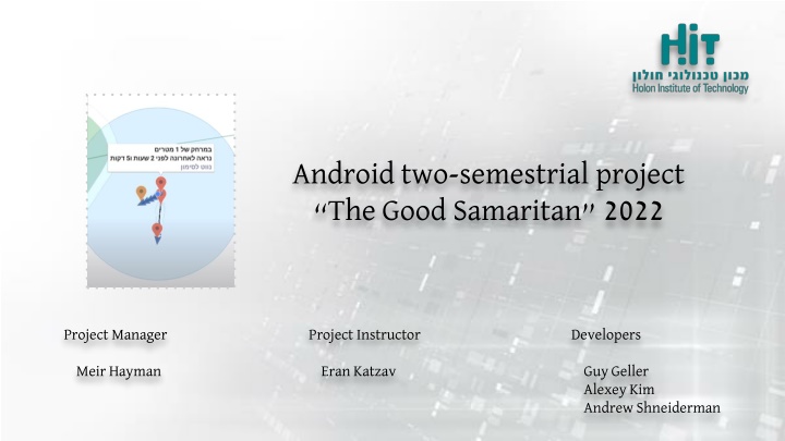 android two semestrial project the good samaritan