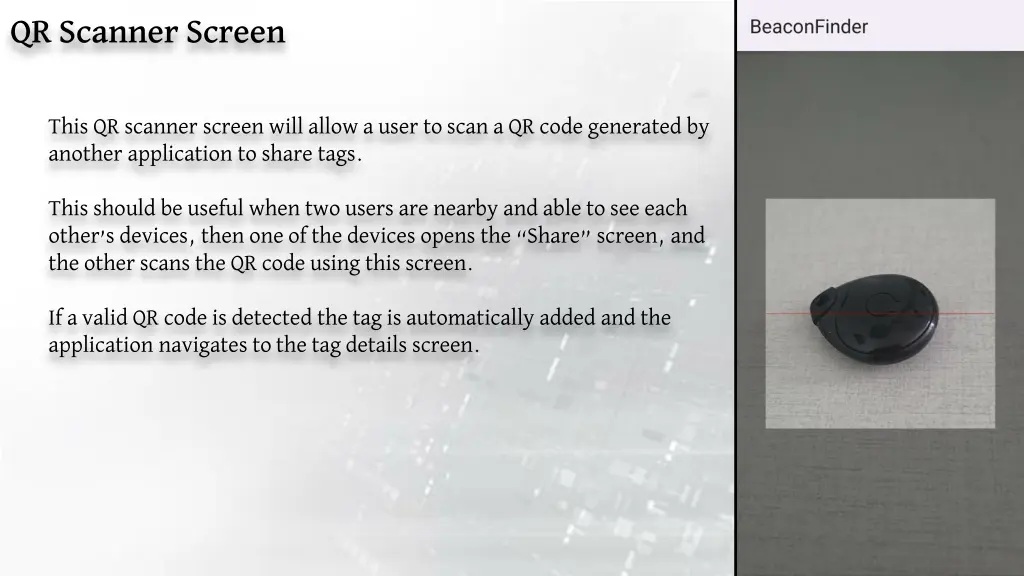 qr scanner screen