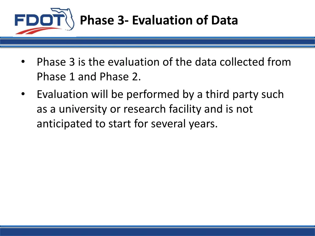 phase 3 evaluation of data