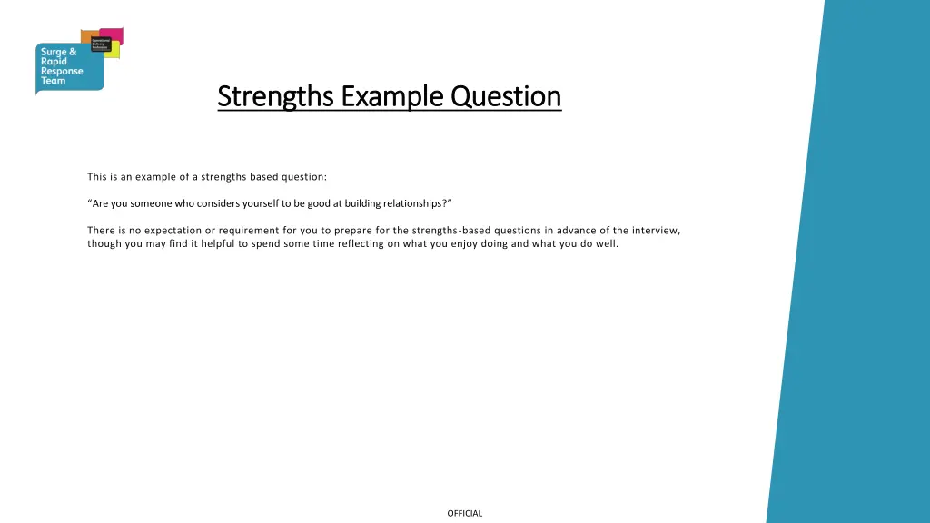 strengths example question strengths example