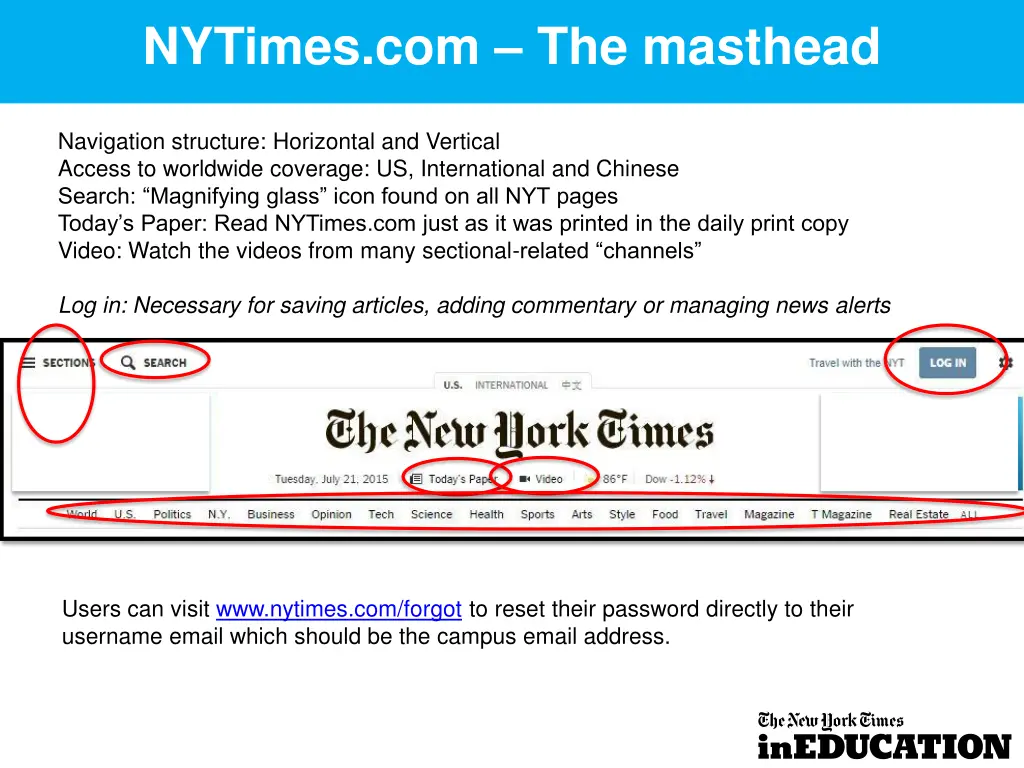 nytimes com the masthead