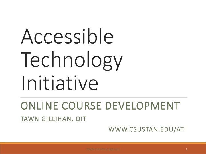 accessible technology initiative online course