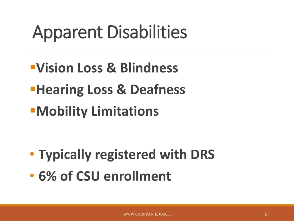 apparent disabilities apparent disabilities