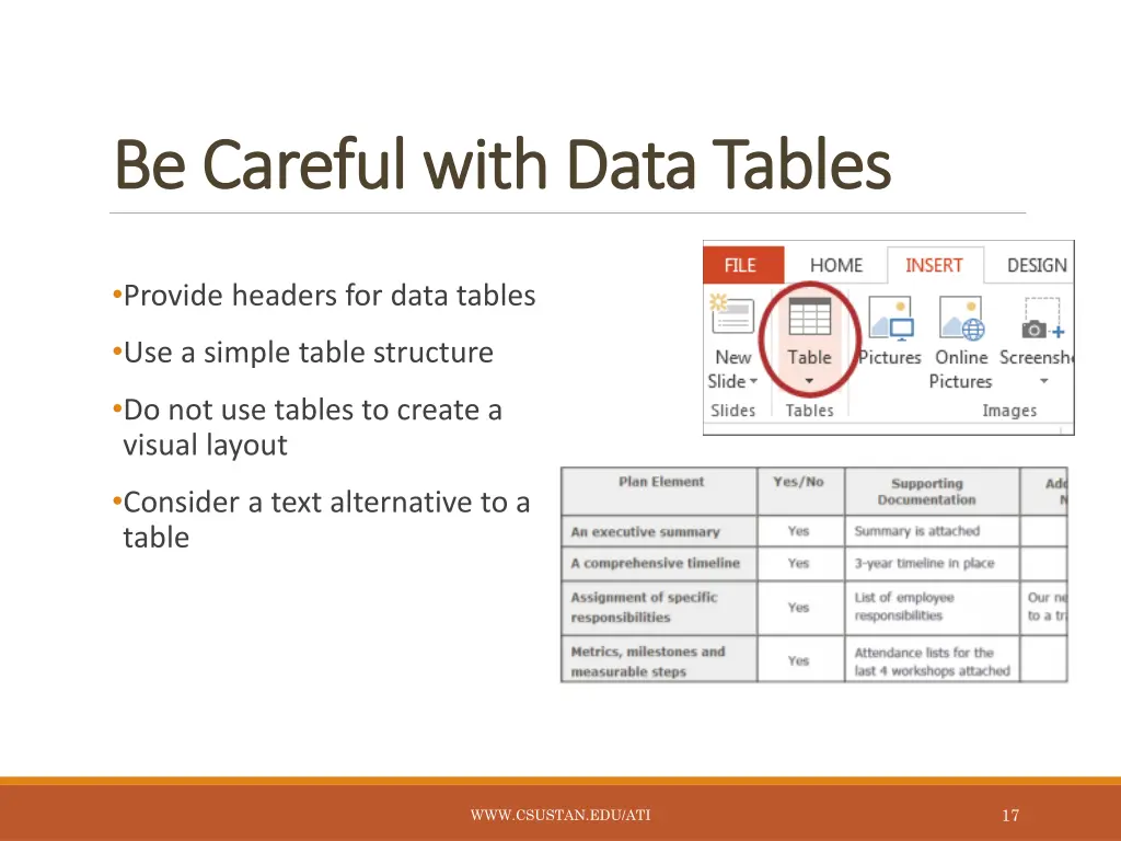 be careful with data tables be careful with data