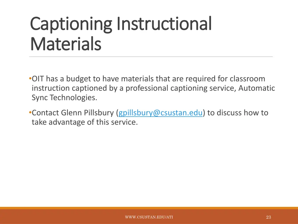 captioning instructional captioning instructional