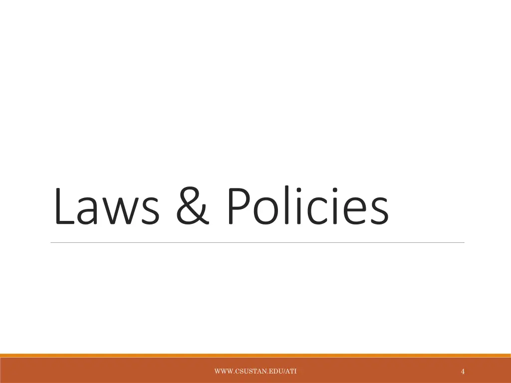 laws policies