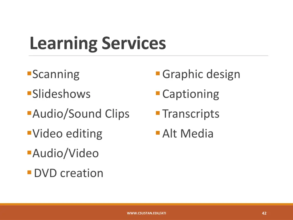 learning services