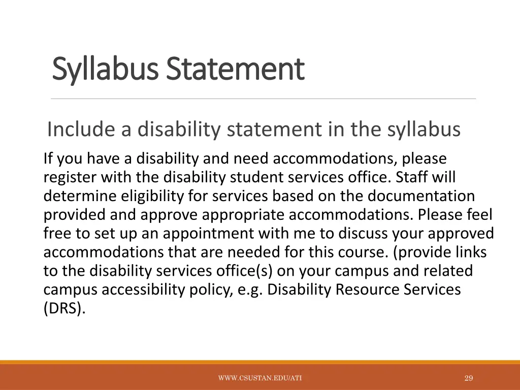 syllabus statement syllabus statement