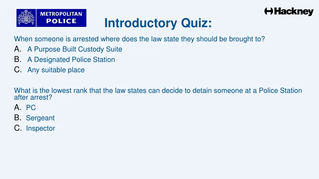 introductory quiz 1