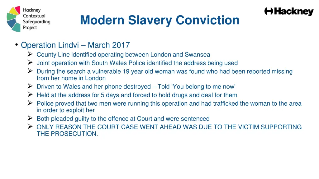 modern slavery conviction