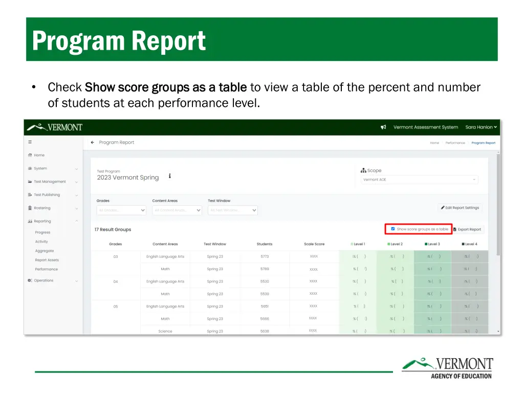 program report 2