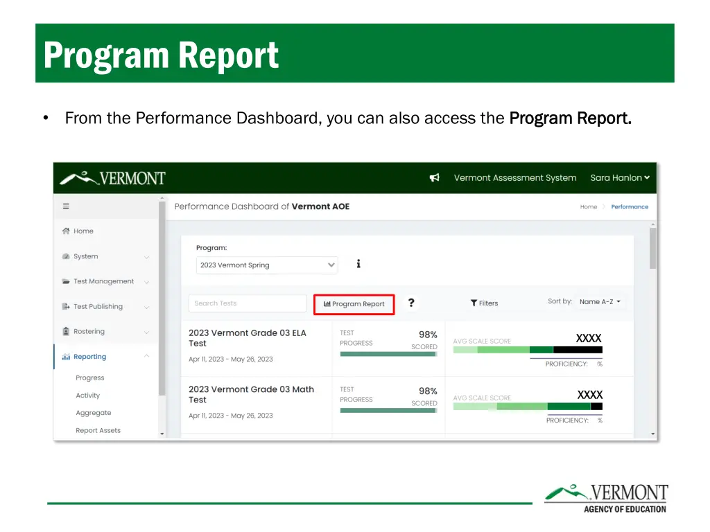 program report