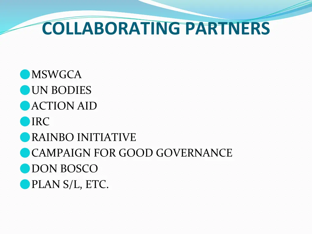 collaborating partners