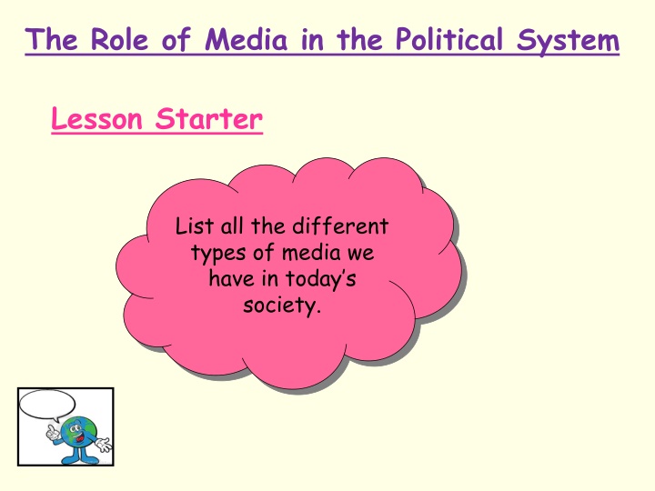 the role of media in the political system