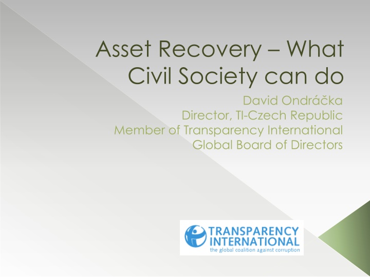 asset recovery what civil society can do