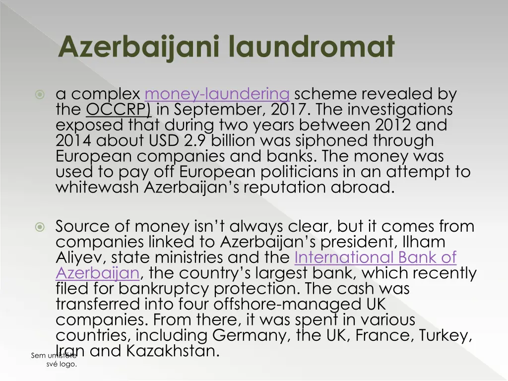 azerbaijani laundromat