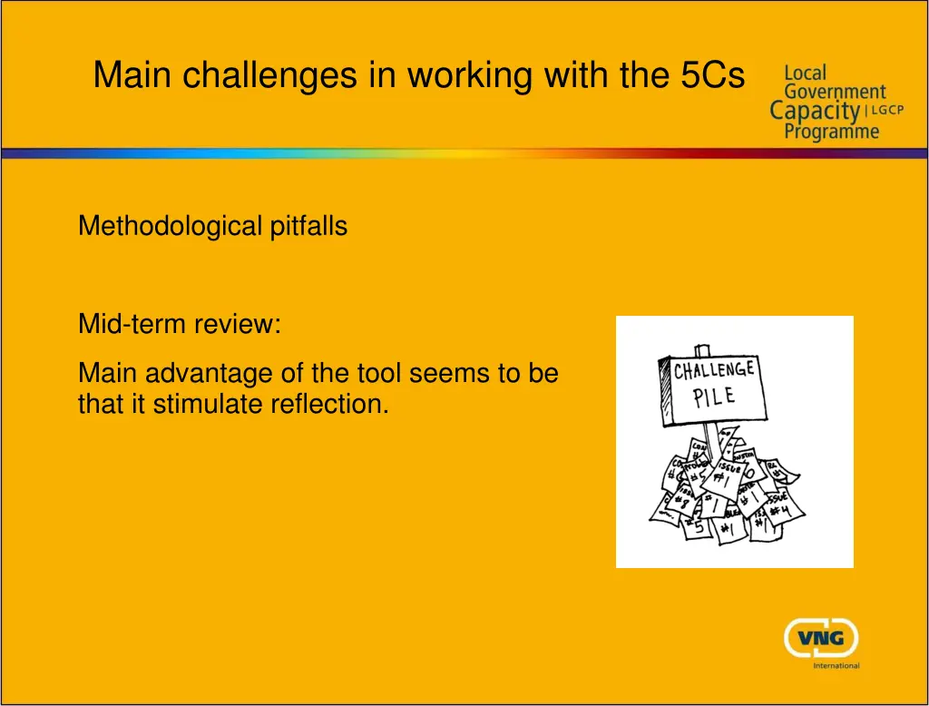 main challenges in working with the 5cs