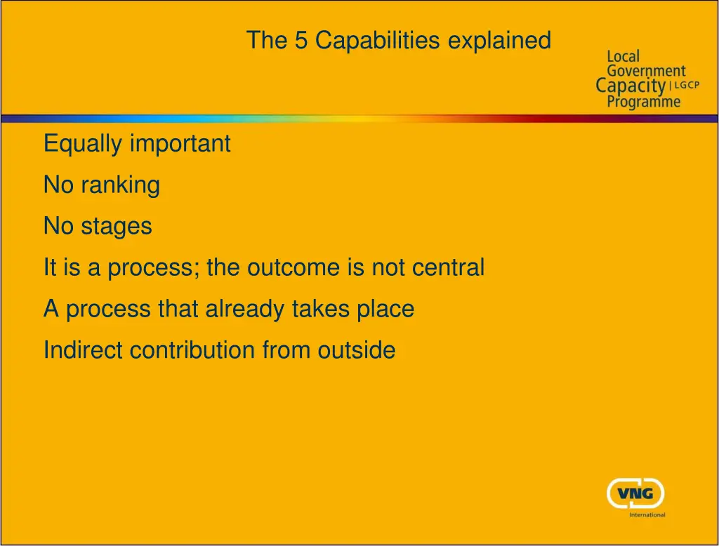 the 5 capabilities explained