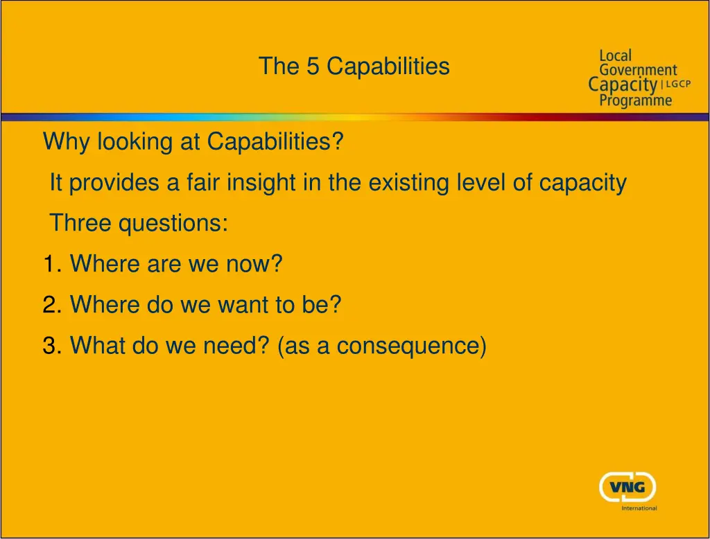 the 5 capabilities