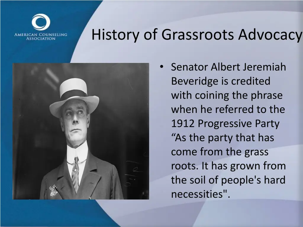 history of grassroots advocacy 1