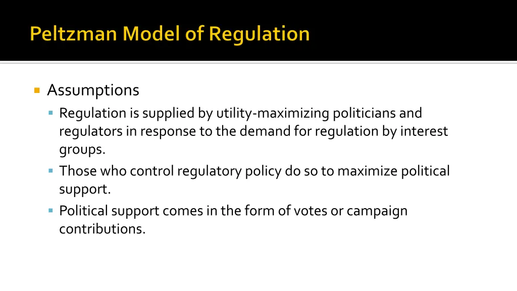 assumptions regulation is supplied by utility