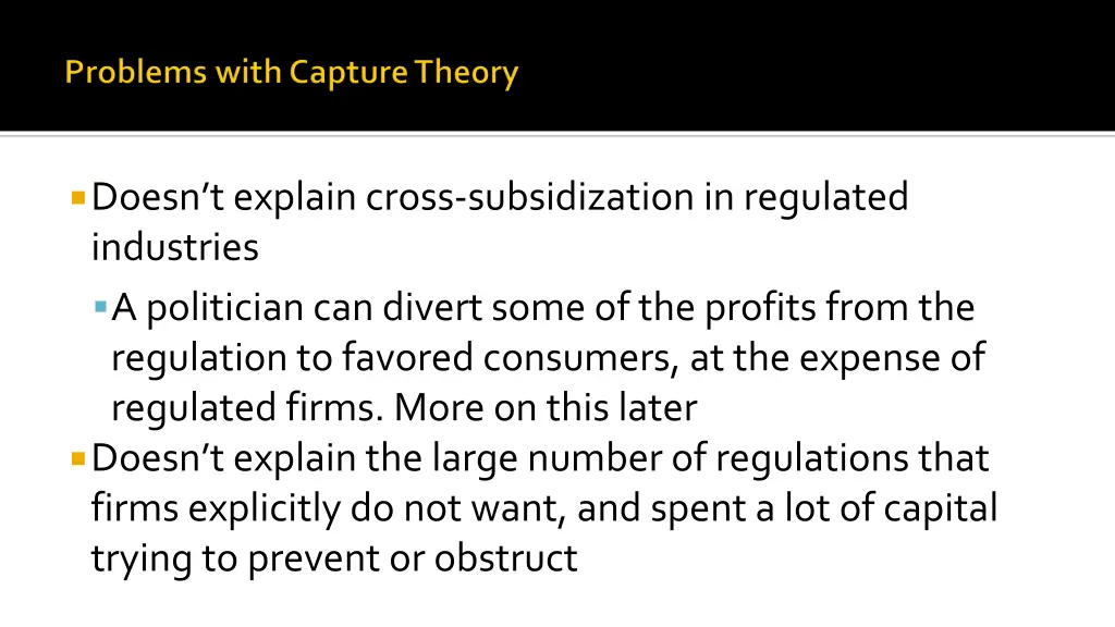 doesn t explain cross subsidization in regulated