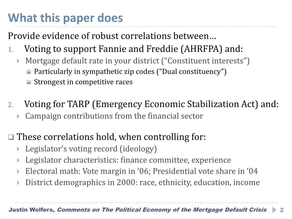 what this paper does provide evidence of robust