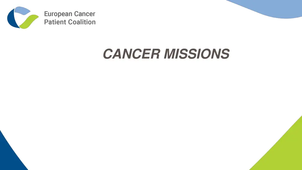 cancer missions