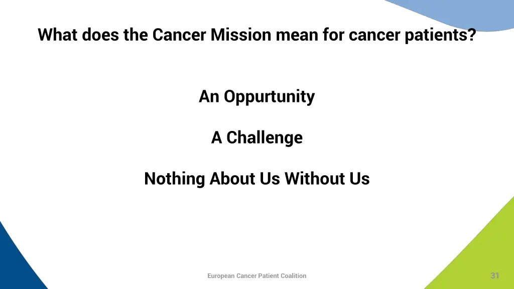 what does the cancer mission mean for cancer 1