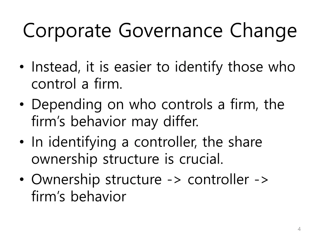 corporate governance change 1