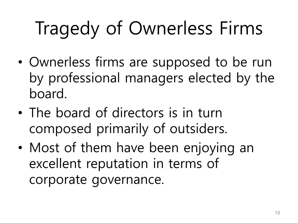 tragedy of ownerless firms 2