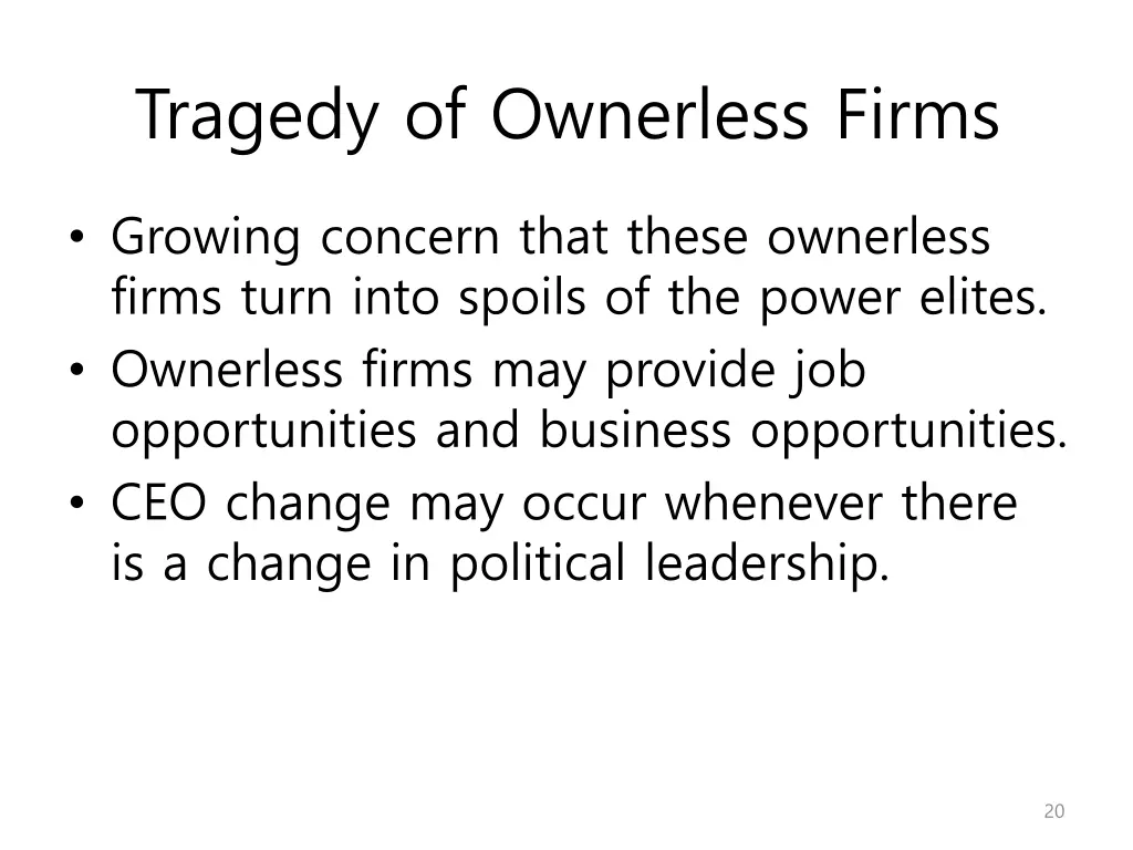 tragedy of ownerless firms 4