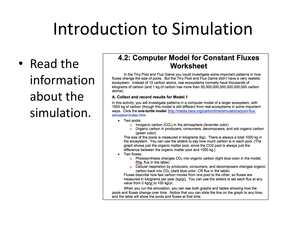 introduction to simulation