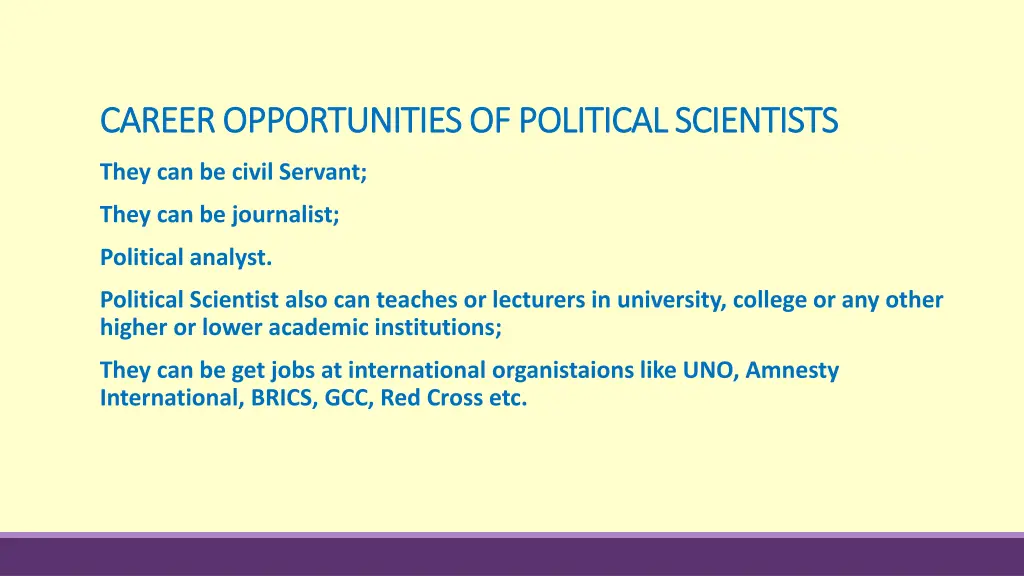 career opportunities of political scientists 1