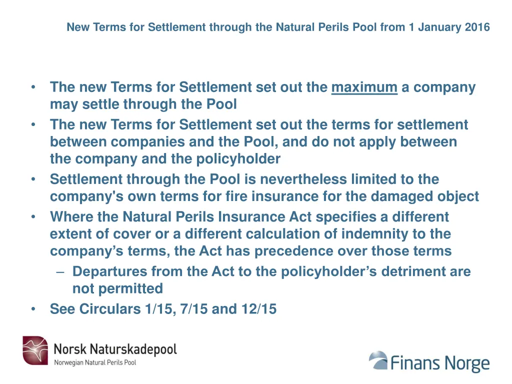 new terms for settlement through the natural 2