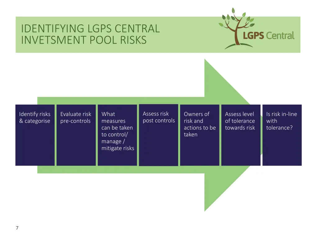 identifying lgps central invetsment pool risks