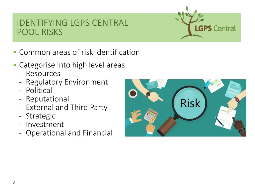 identifying lgps central pool risks