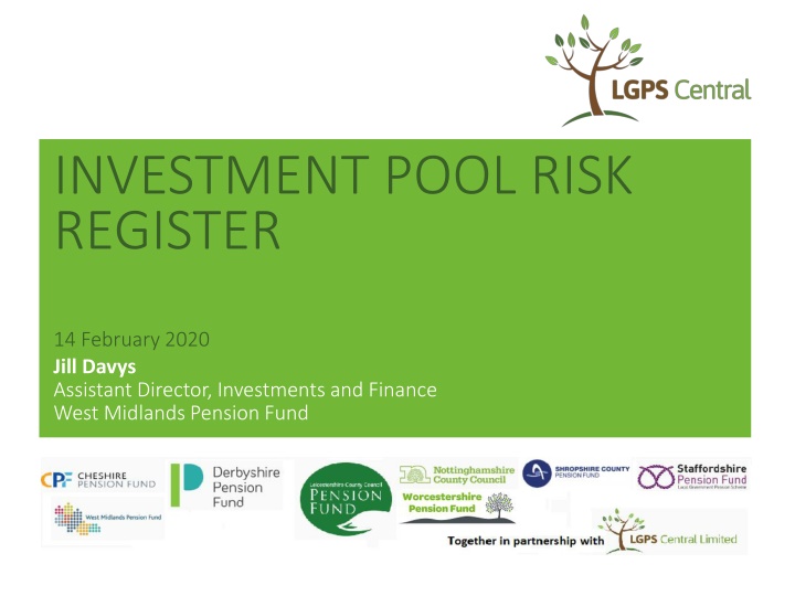 investment pool risk register