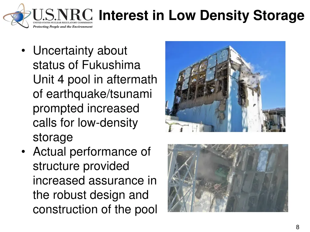 interest in low density storage