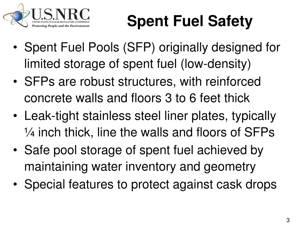 spent fuel safety