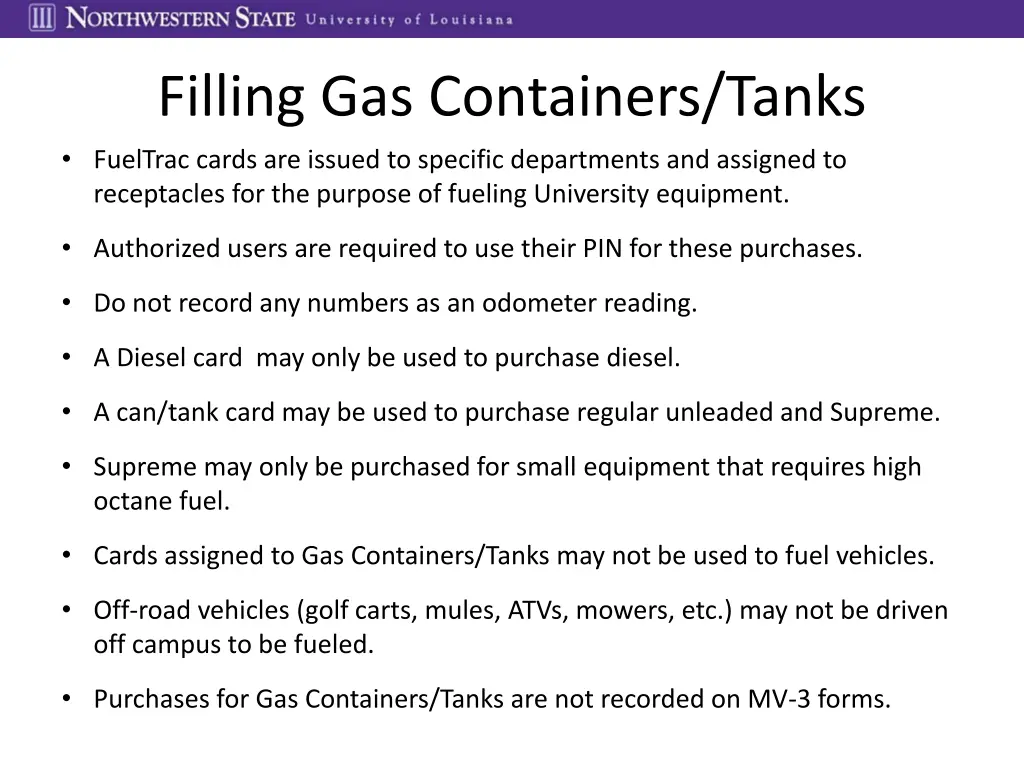 filling gas containers tanks fueltrac cards