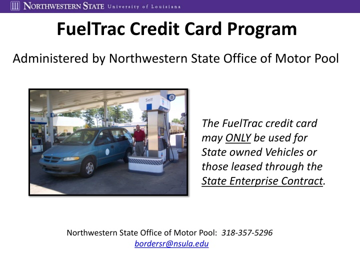 fueltrac credit card program