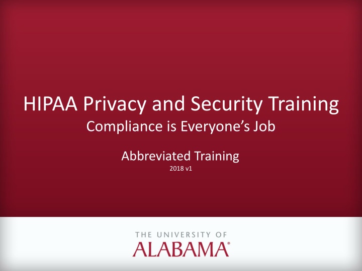 hipaa privacy and security training compliance