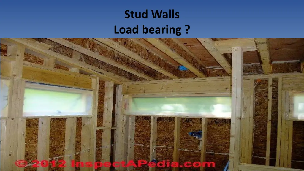 stud walls load bearing