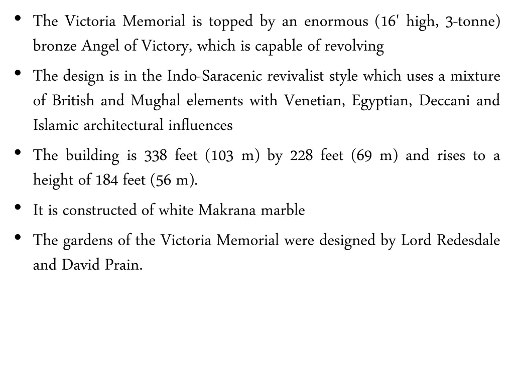 the victoria memorial is topped by an enormous